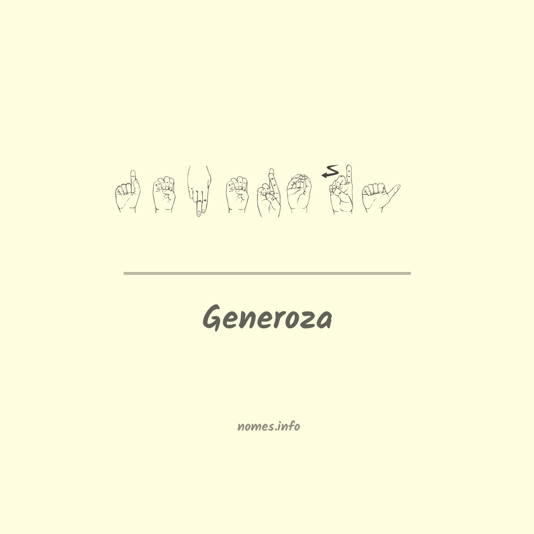 Generoza em Libras