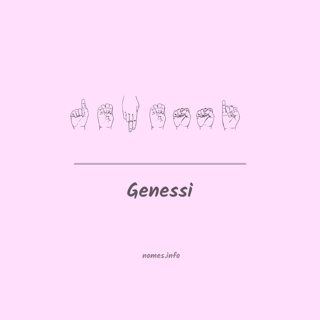 Genessi em Libras