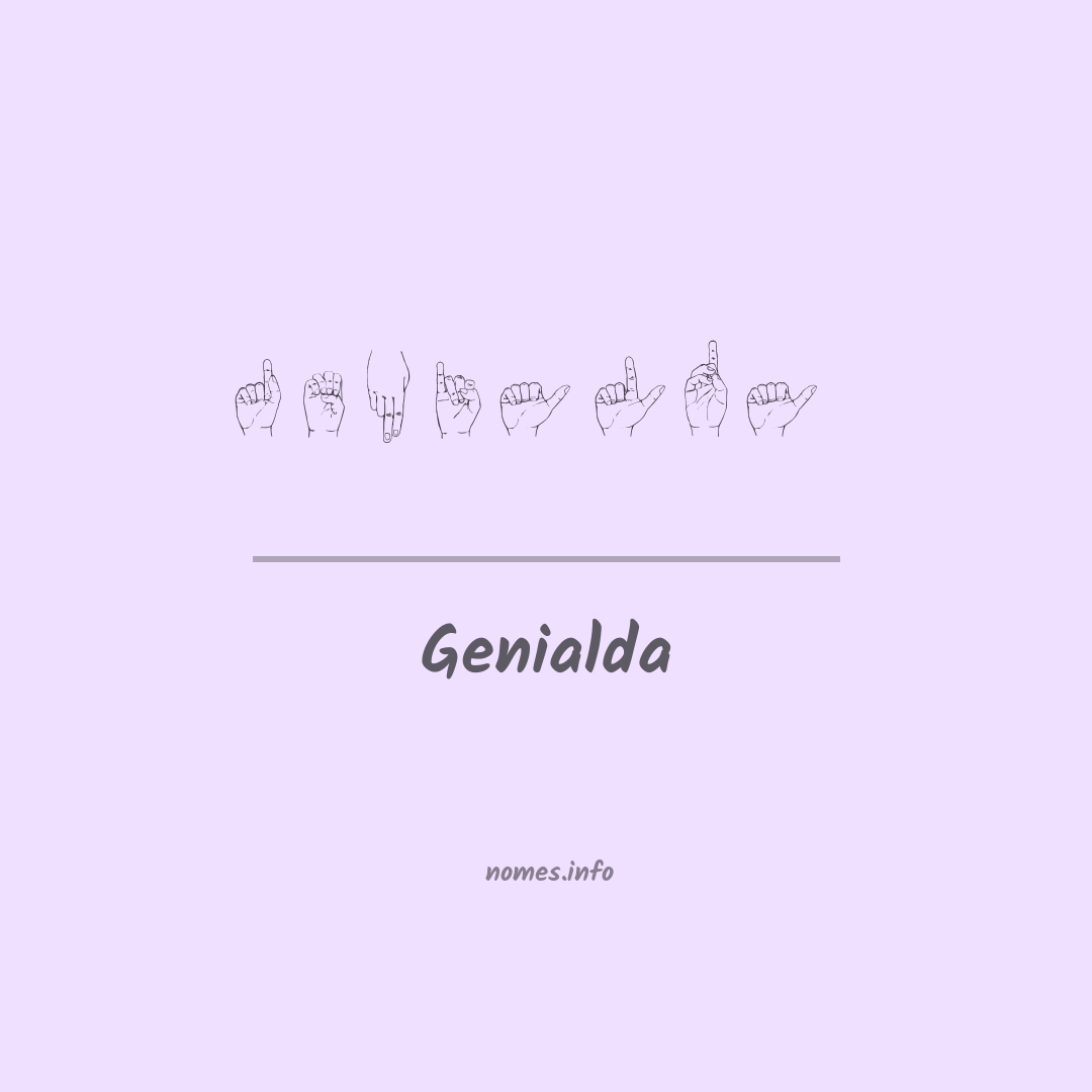 Genialda em Libras