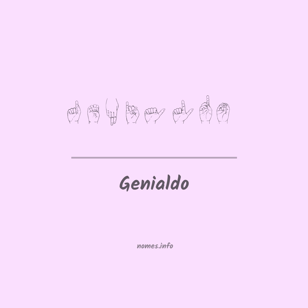 Genialdo em Libras