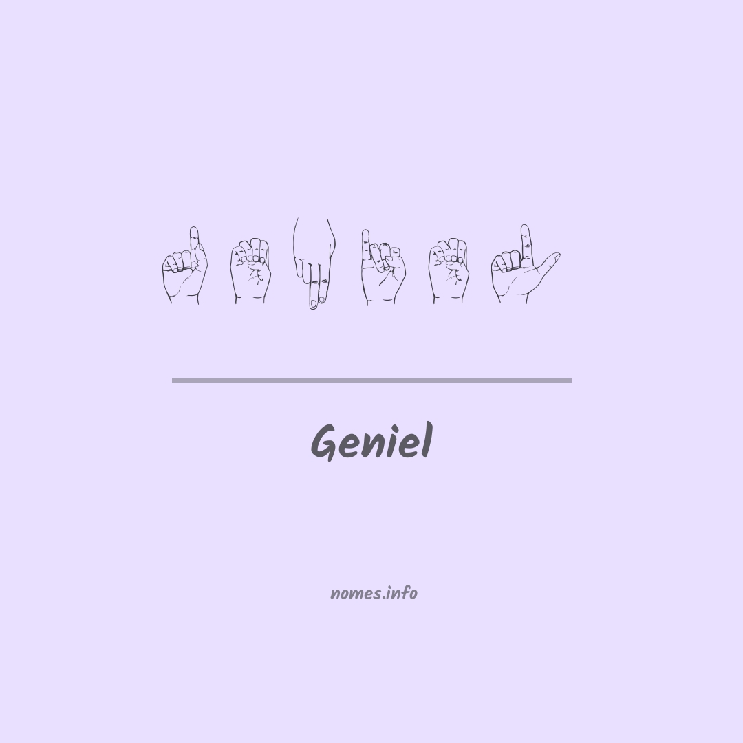 Geniel em Libras