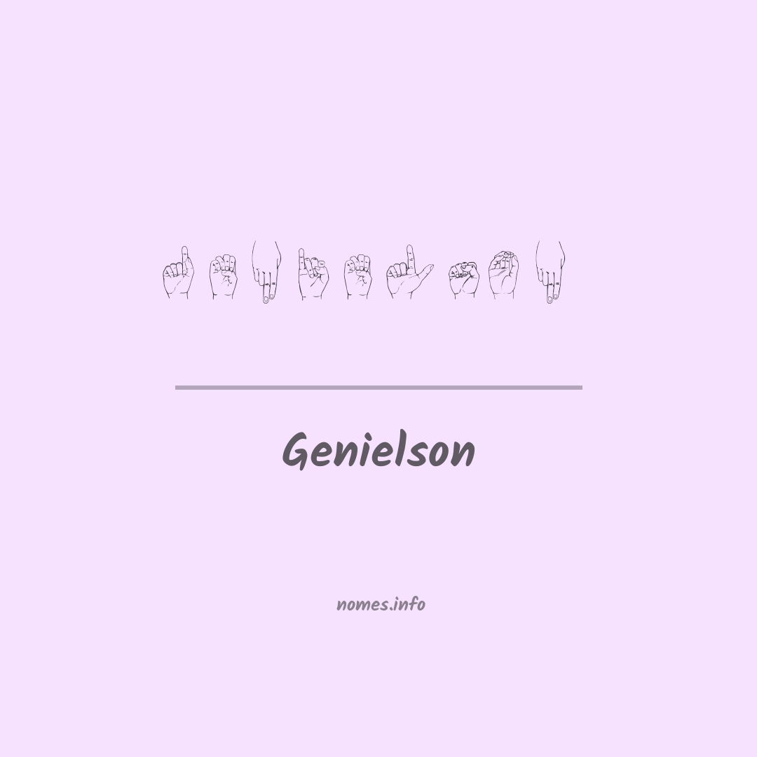 Genielson em Libras