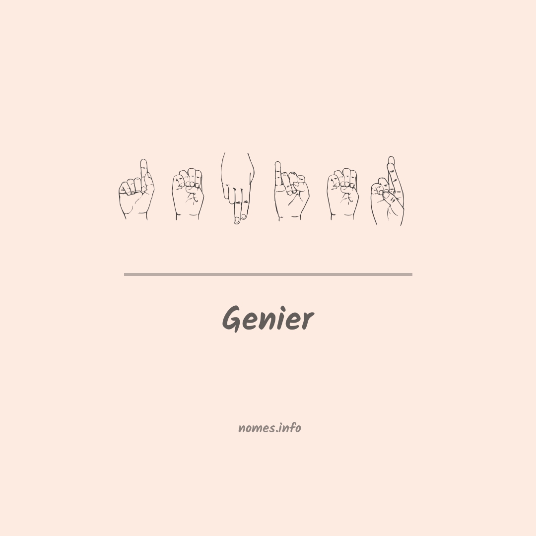 Genier em Libras