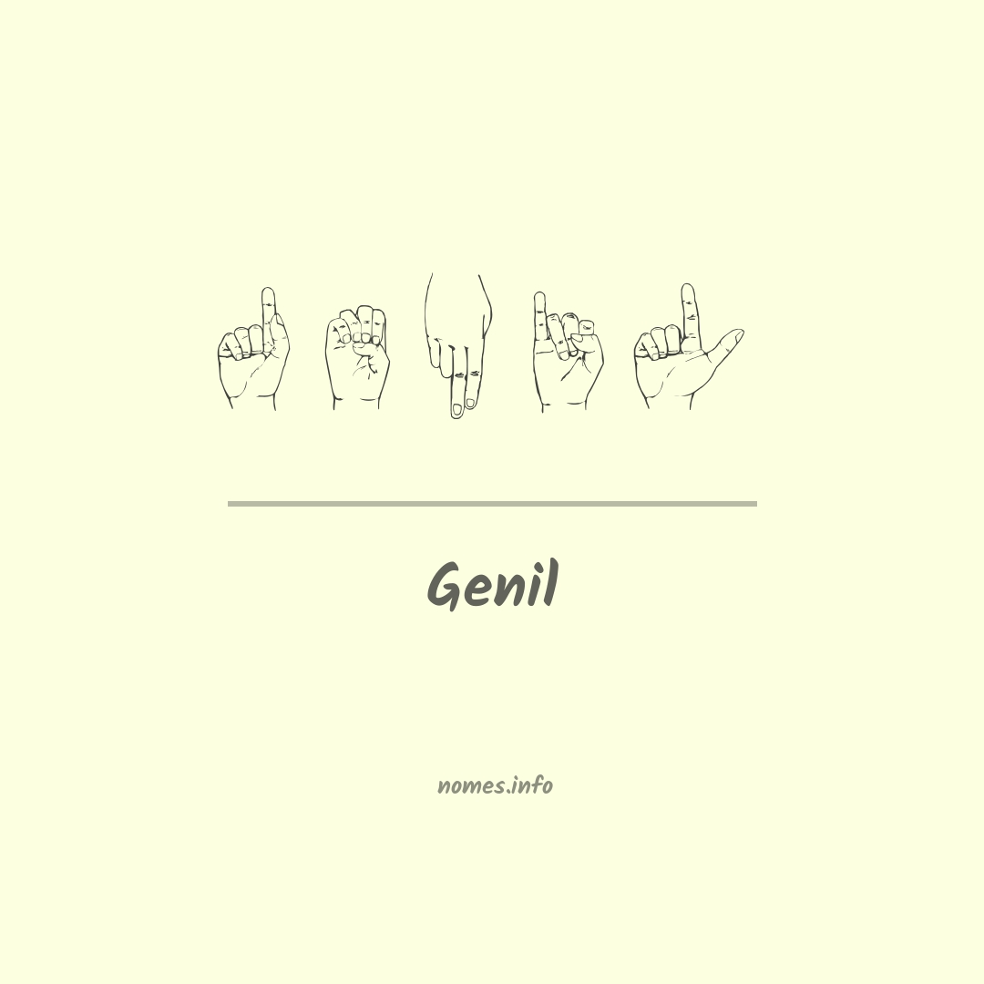 Genil em Libras