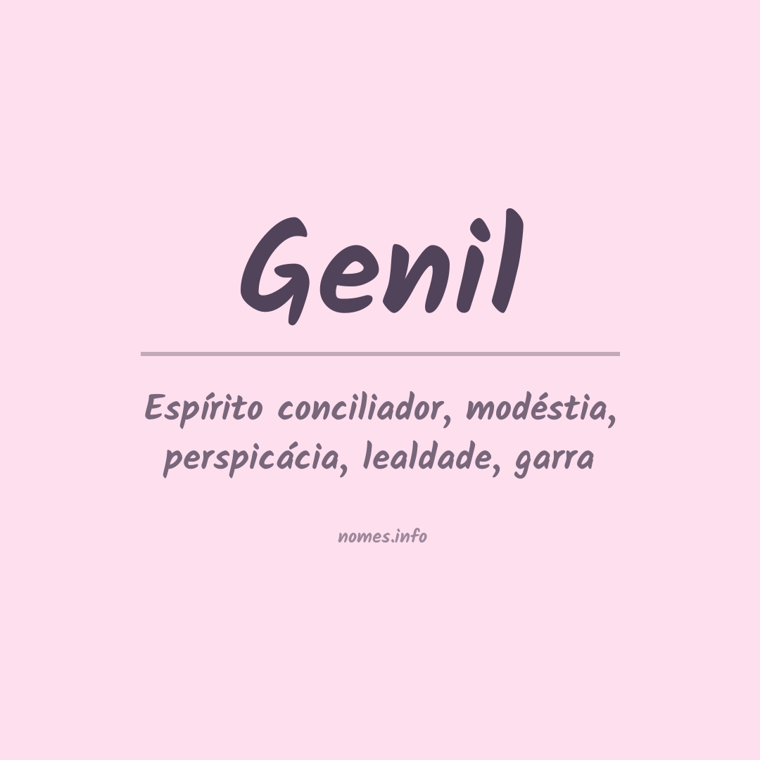 Significado do nome Genil
