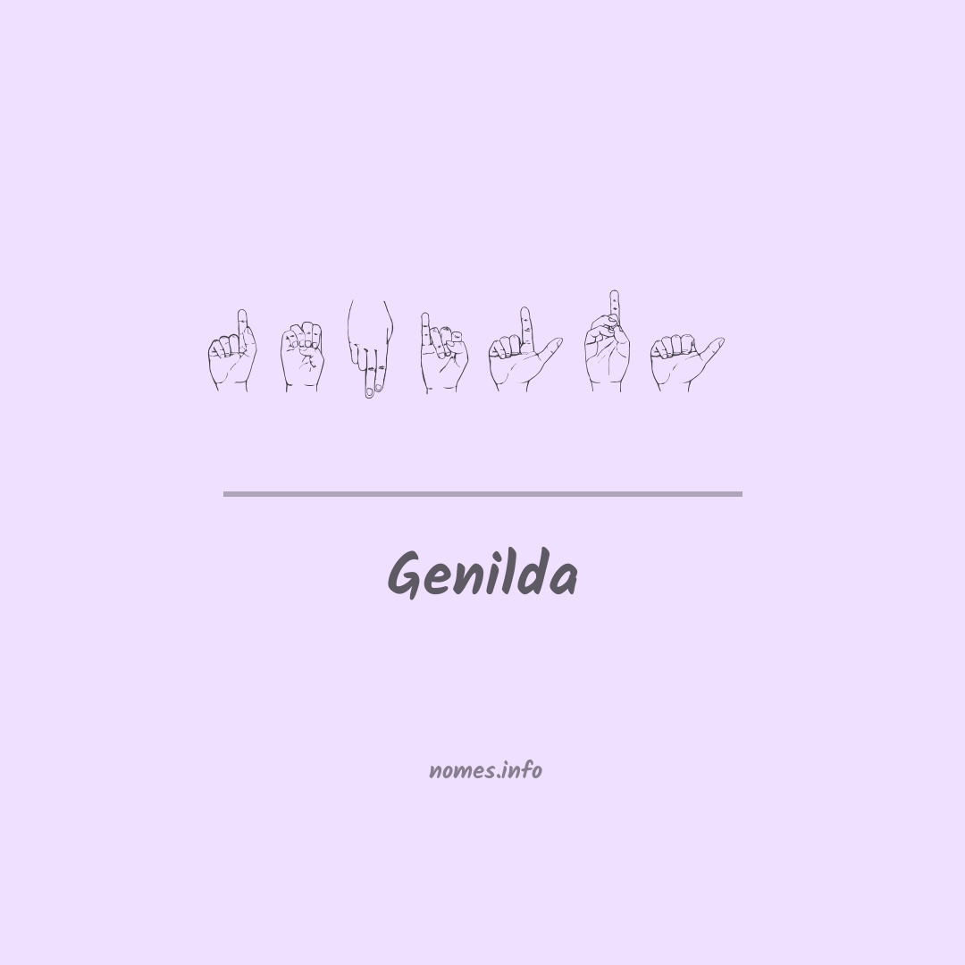 Genilda em Libras