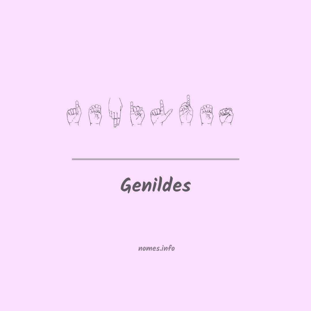 Genildes em Libras