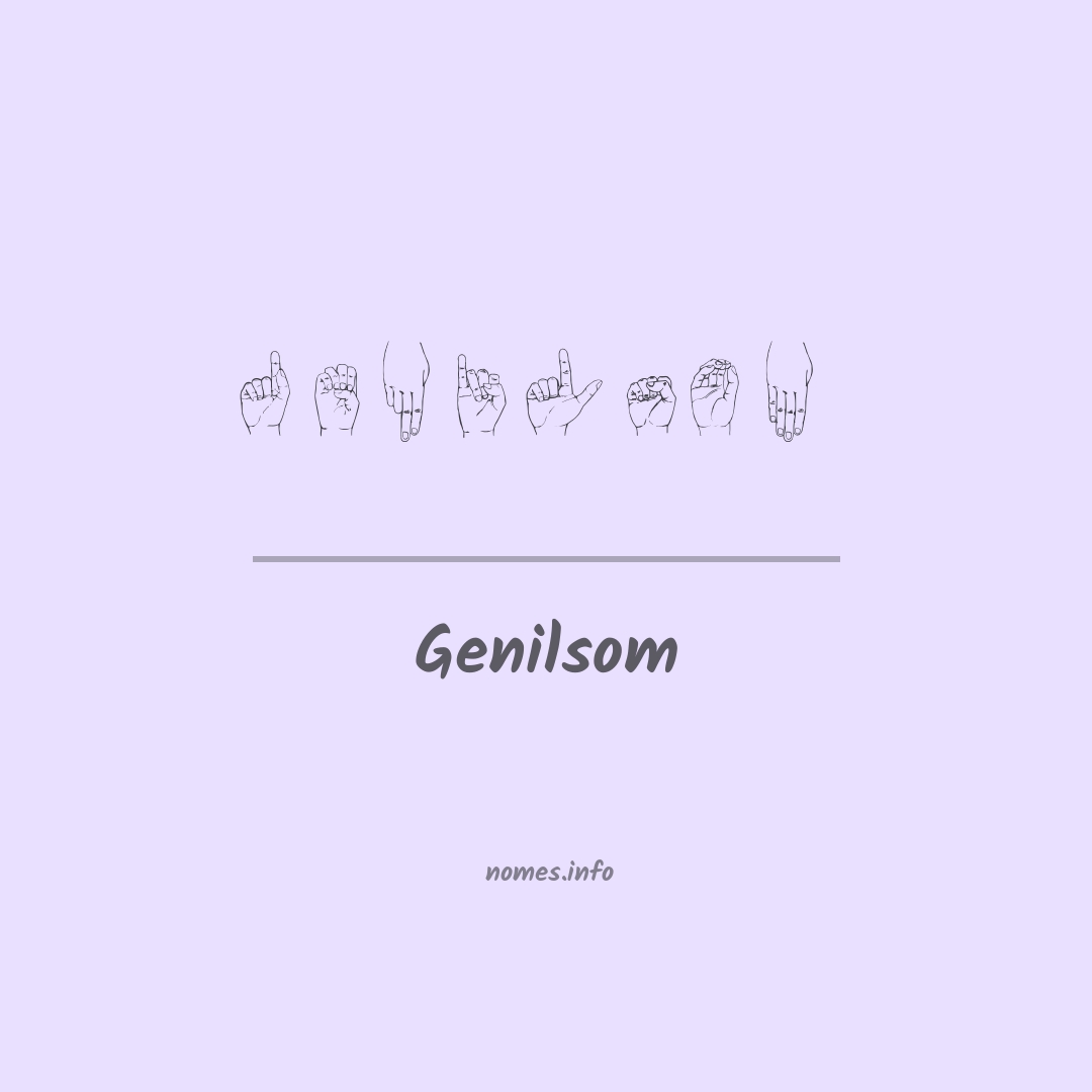 Genilsom em Libras
