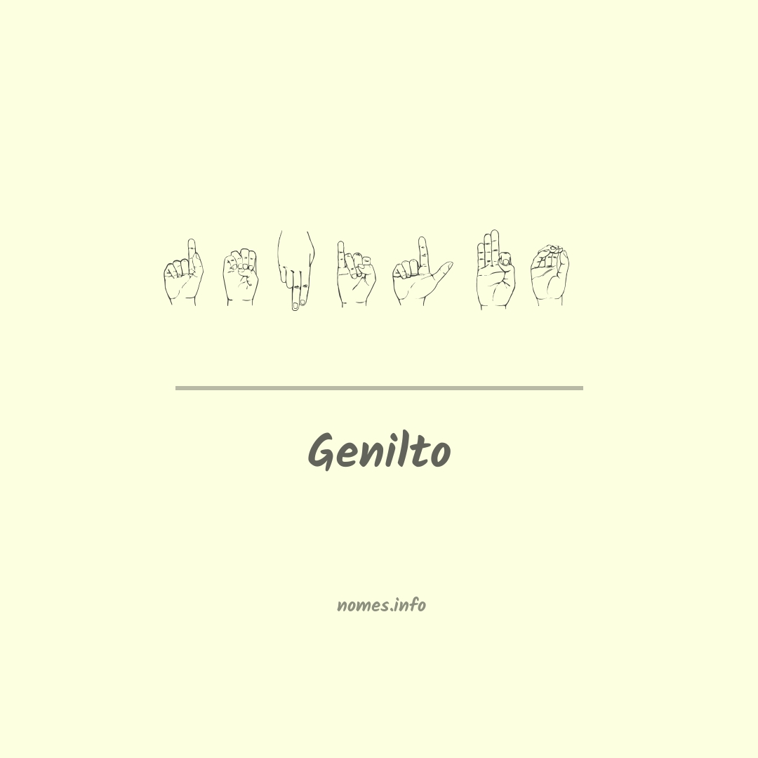 Genilto em Libras