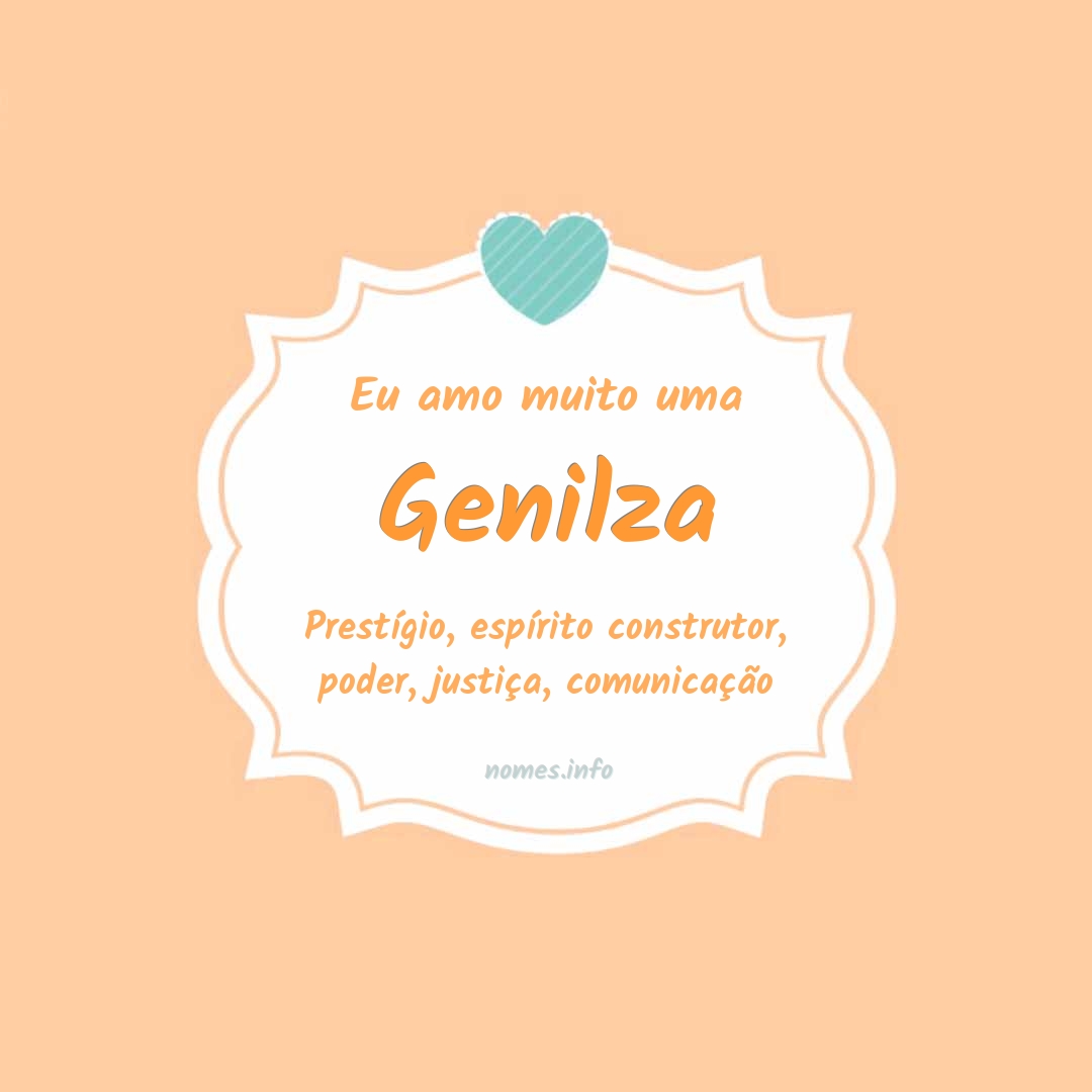 Eu amo muito Genilza