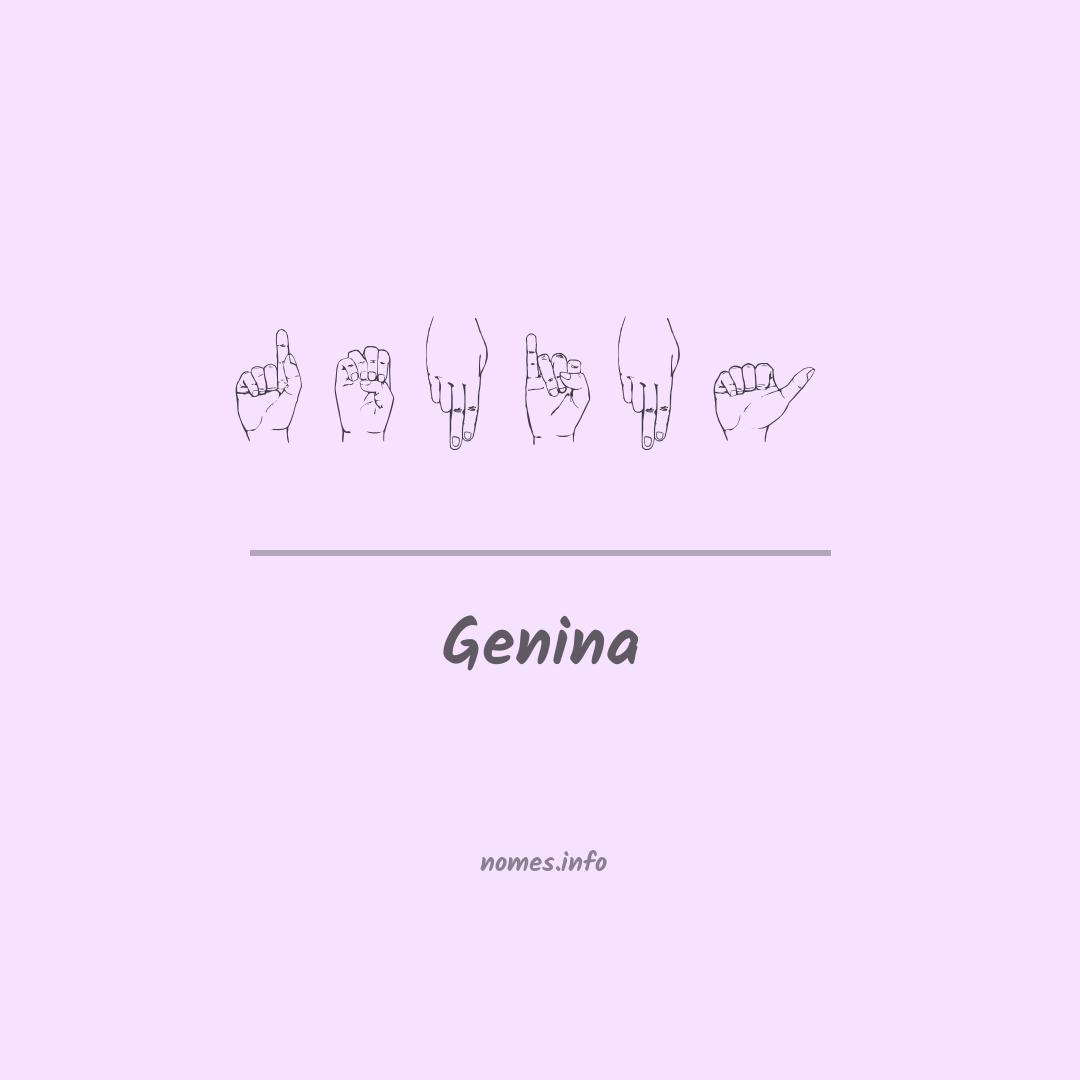 Genina em Libras