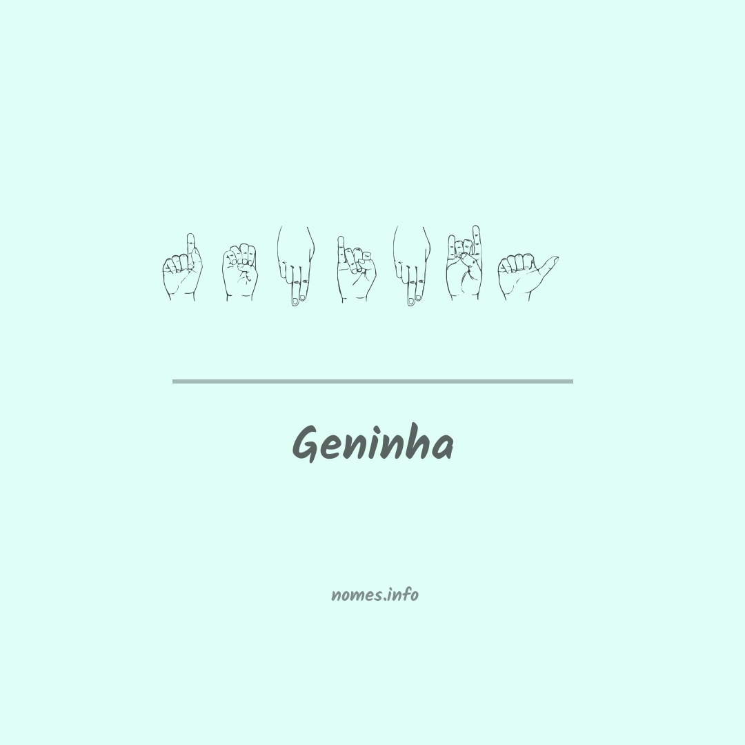 Geninha em Libras