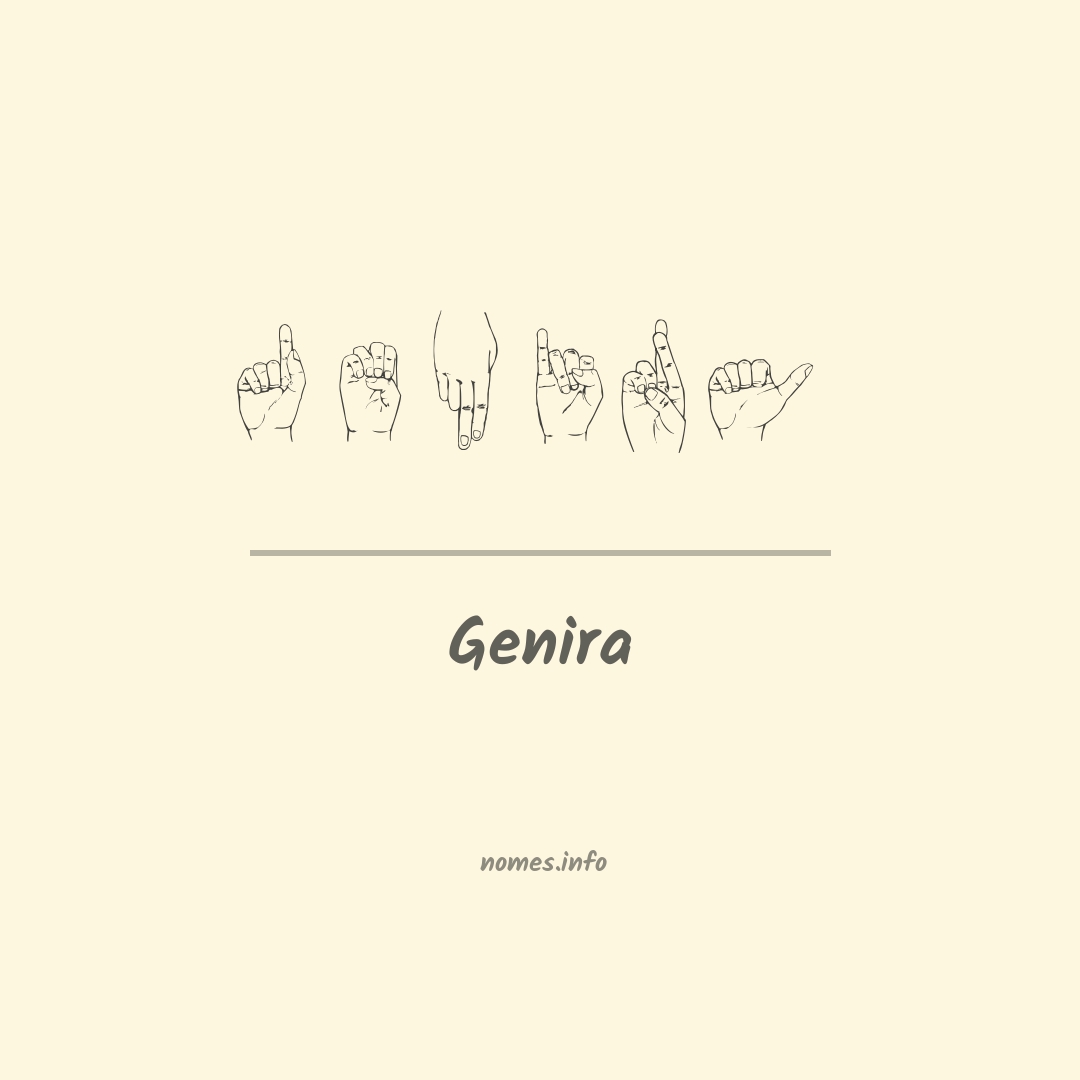 Genira em Libras
