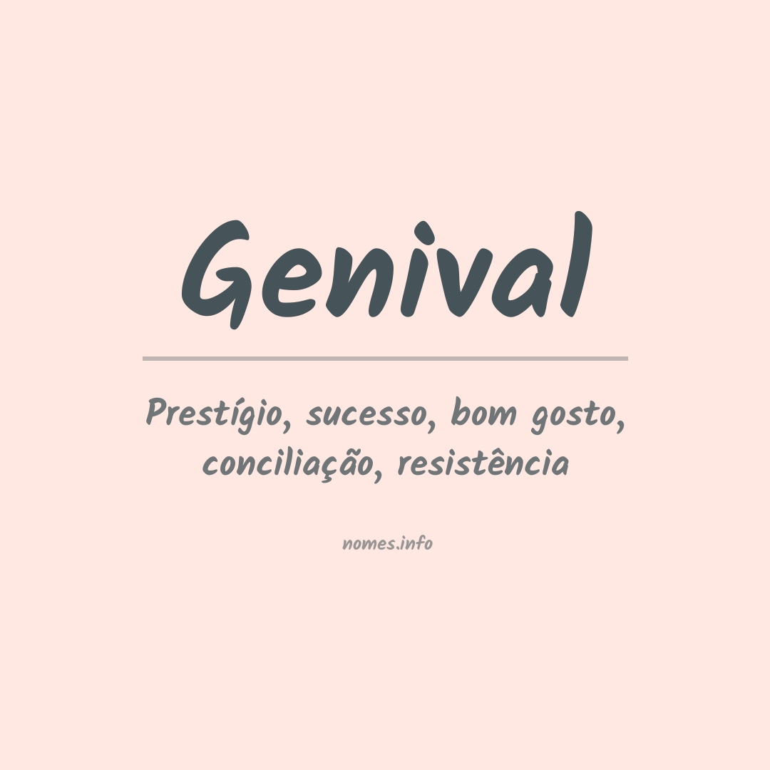 Significado do nome Genival