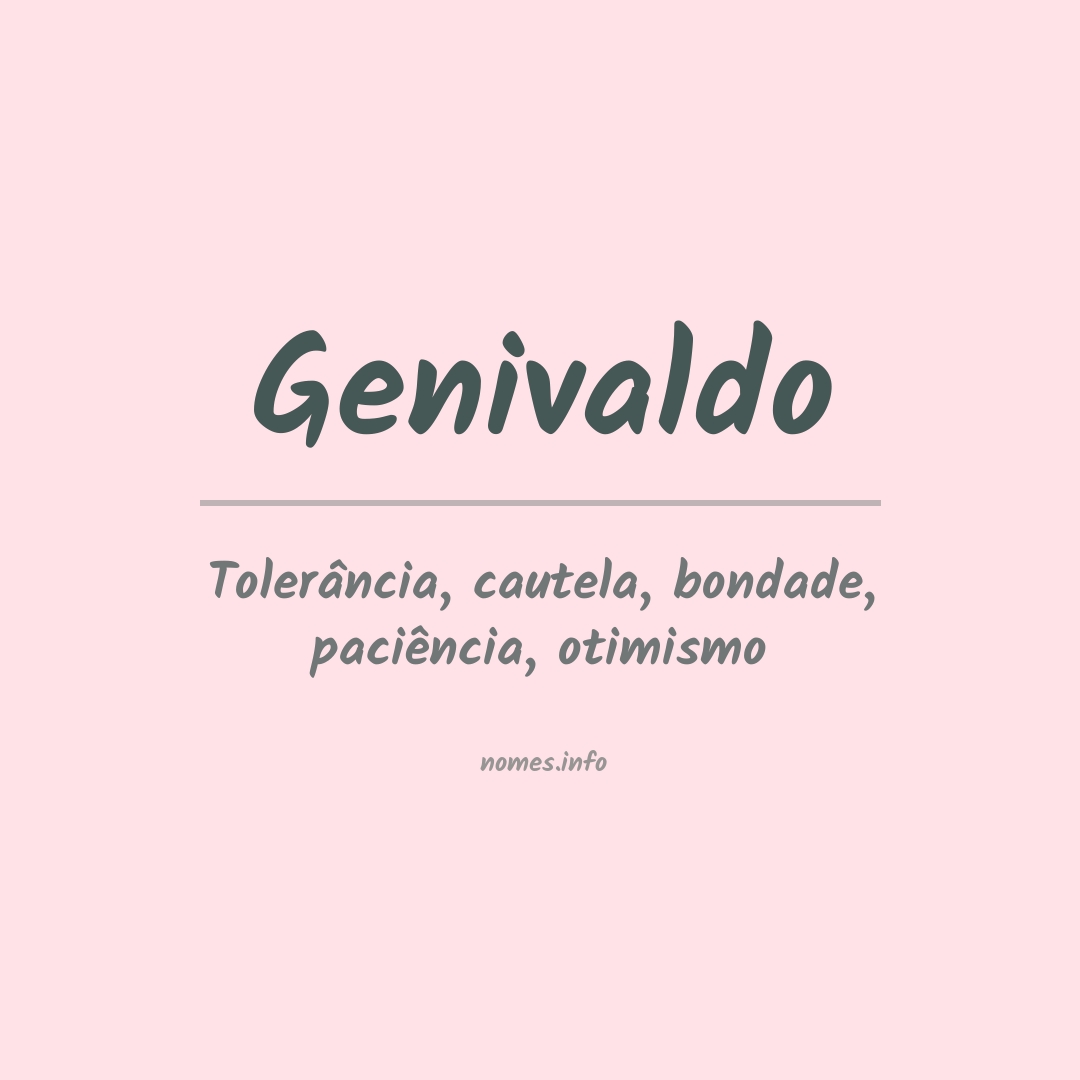 Significado do nome Genivaldo