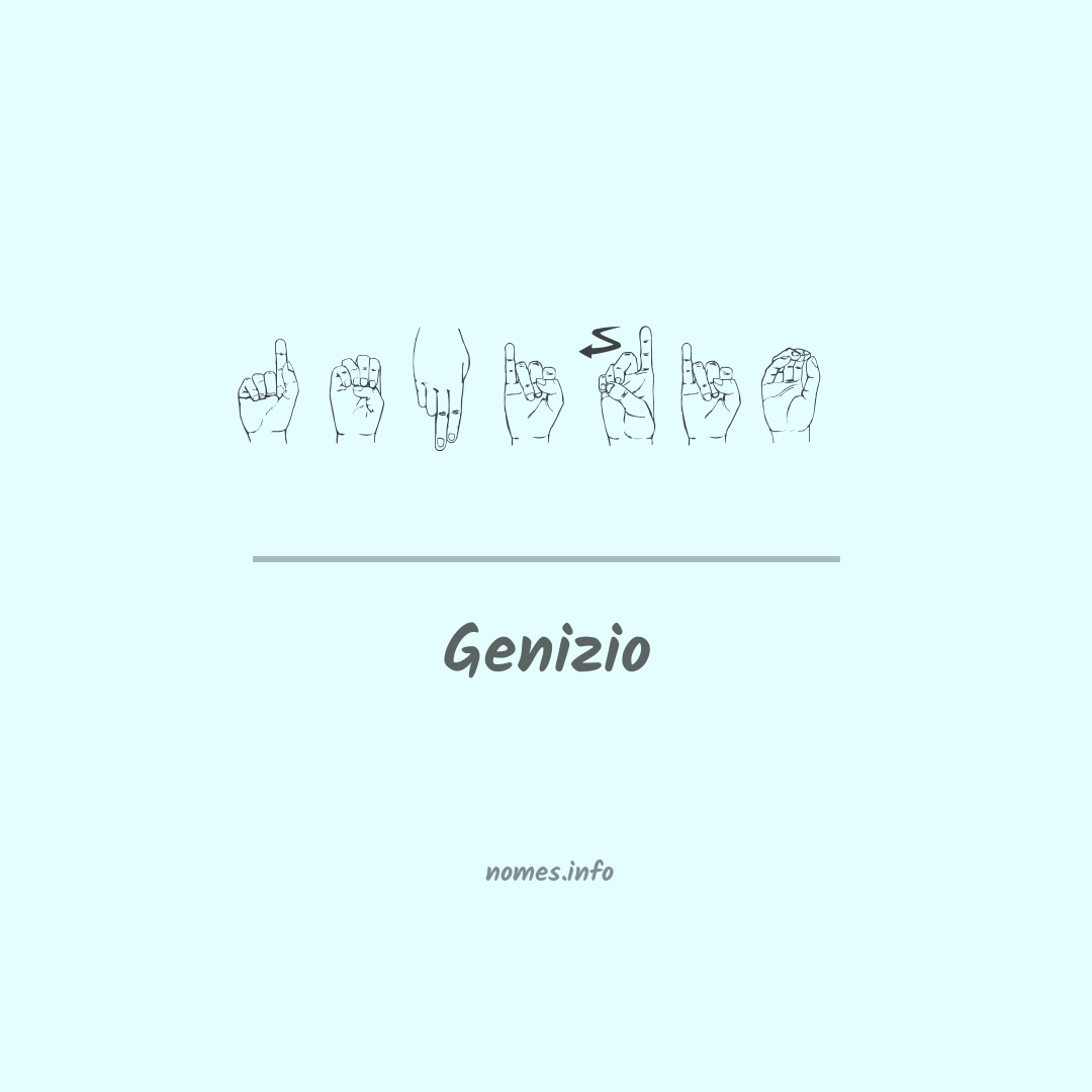 Genizio em Libras