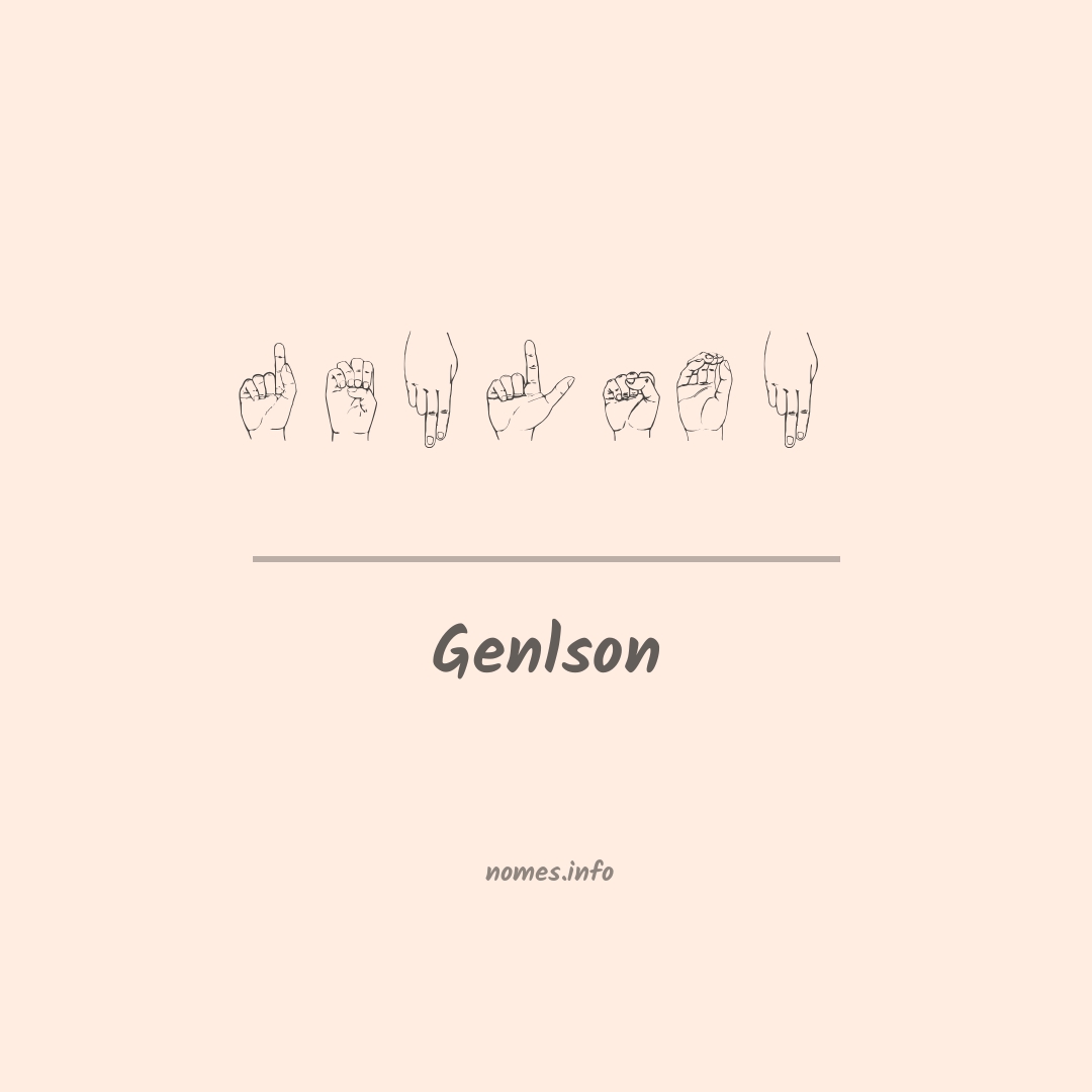 Genlson em Libras