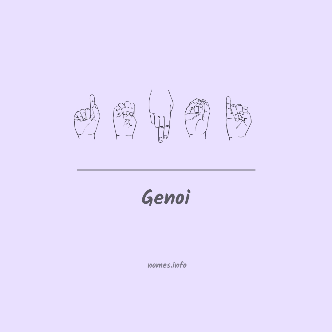 Genoi em Libras