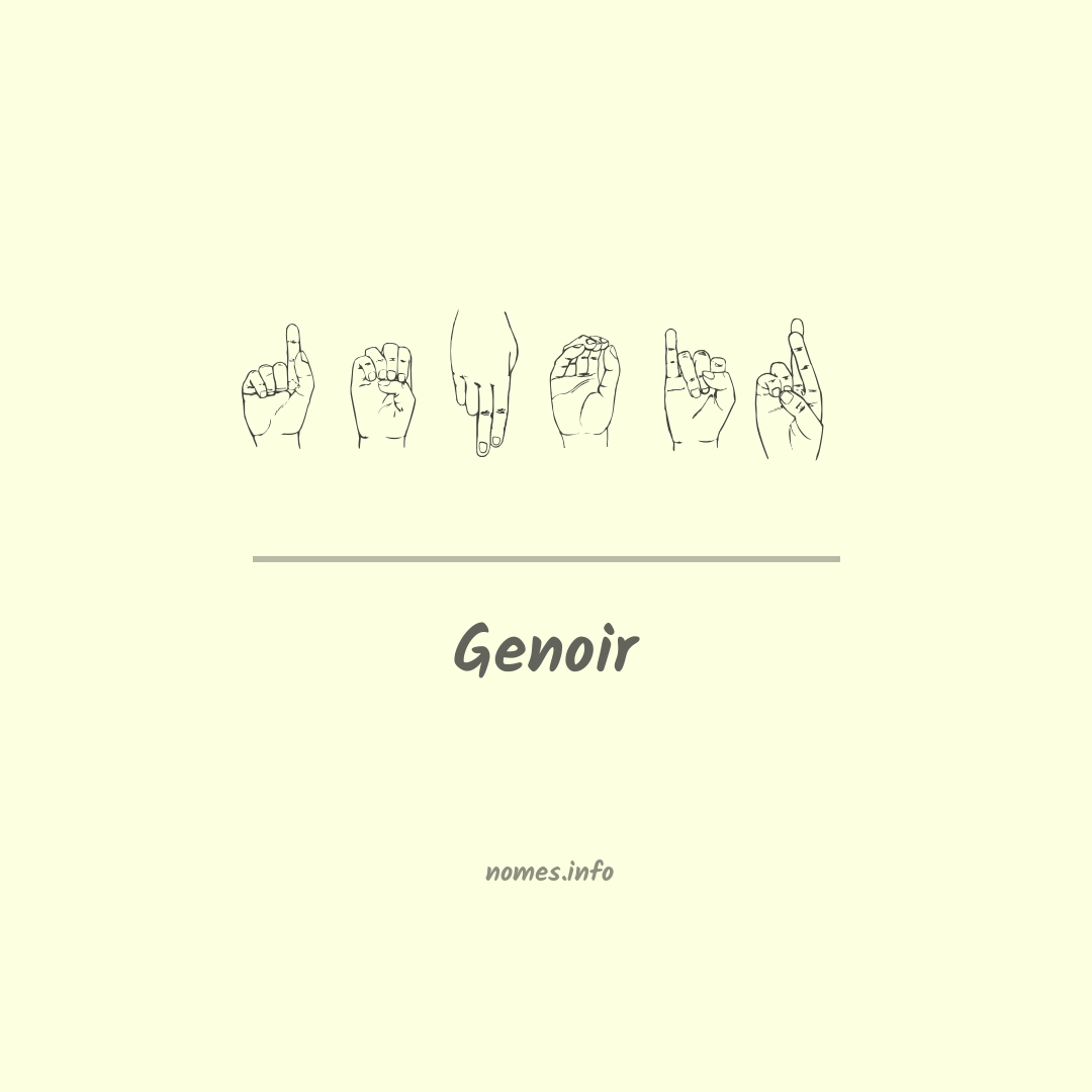 Genoir em Libras