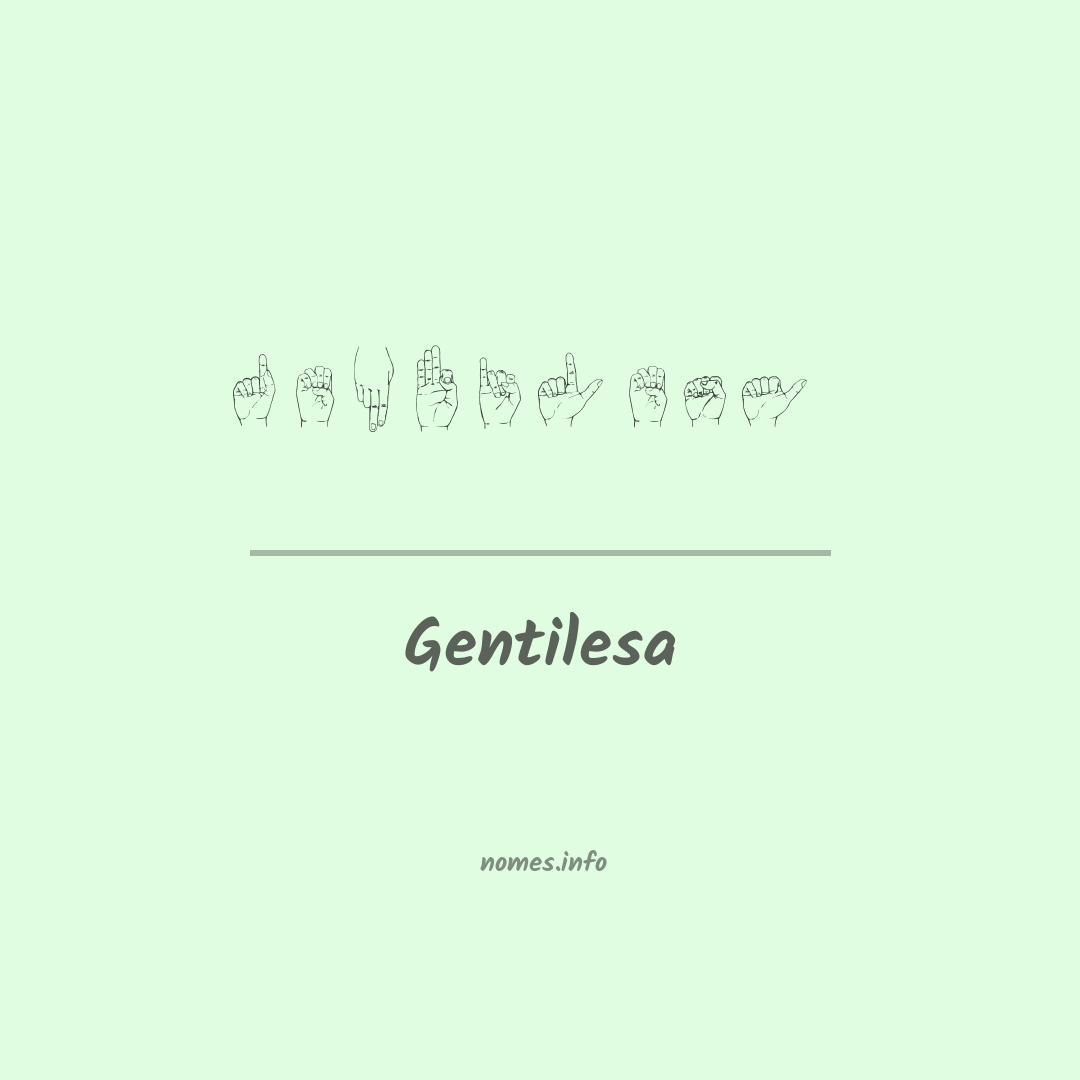 Gentilesa em Libras