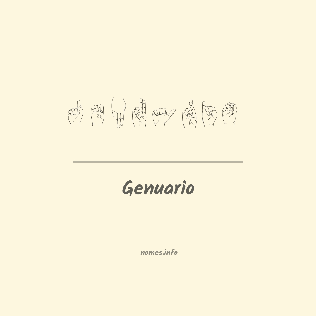 Genuario em Libras