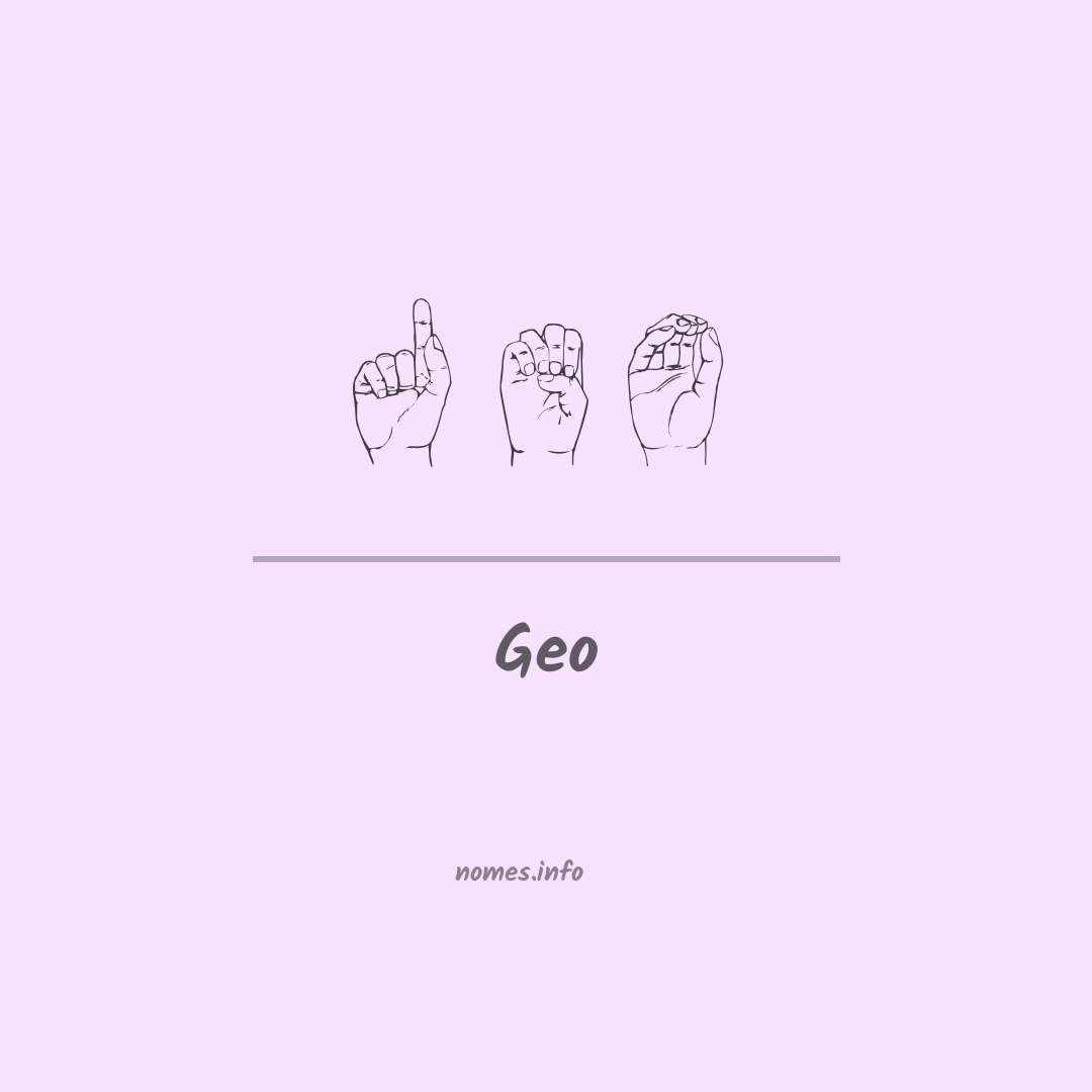 Geo em Libras