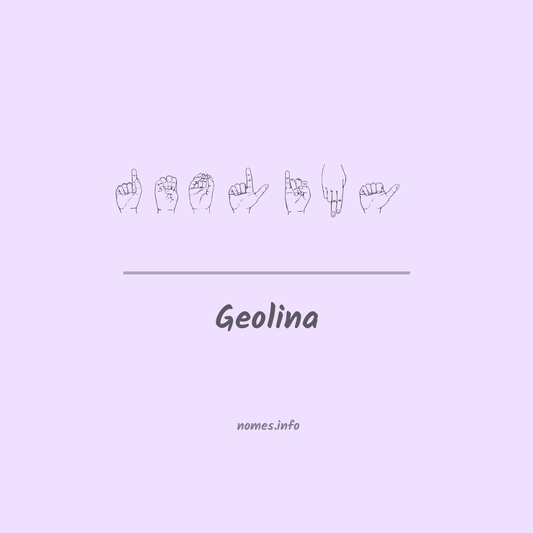 Geolina em Libras