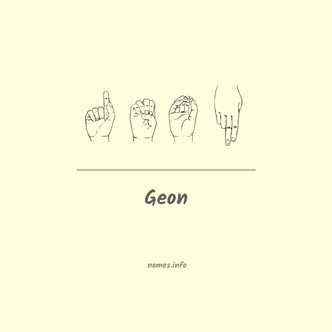 Geon em Libras