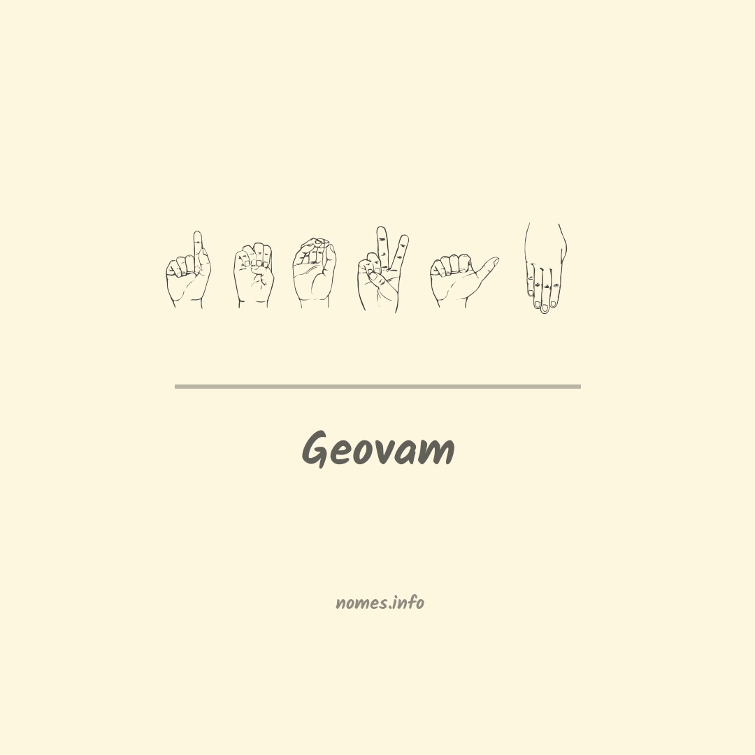Geovam em Libras