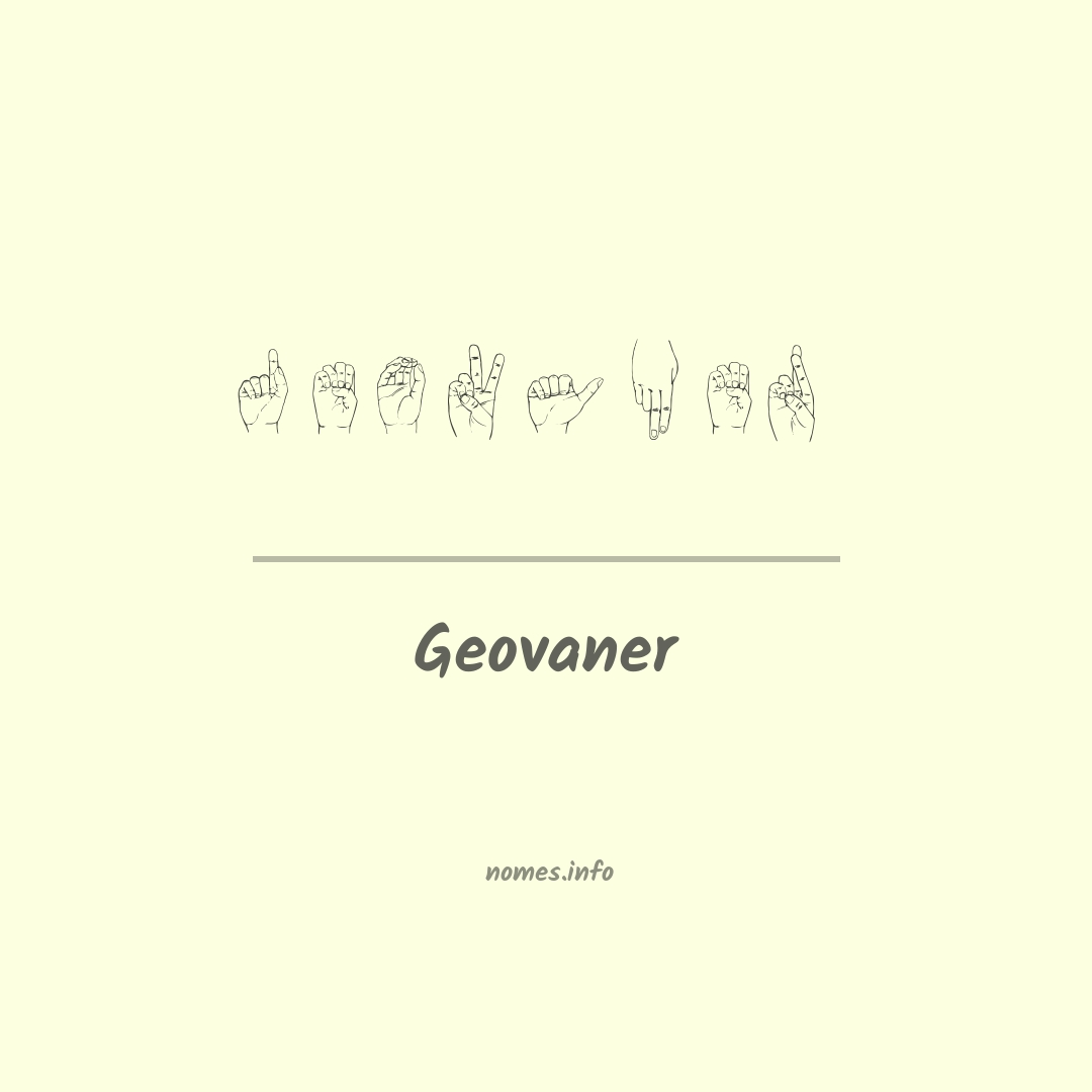 Geovaner em Libras
