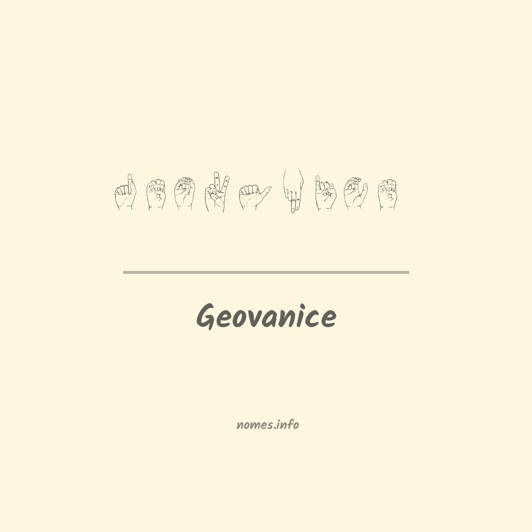 Geovanice em Libras
