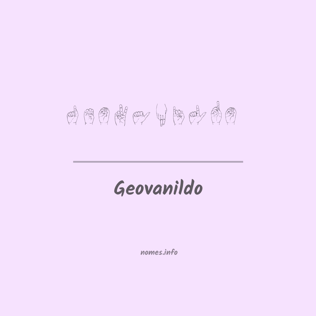 Geovanildo em Libras