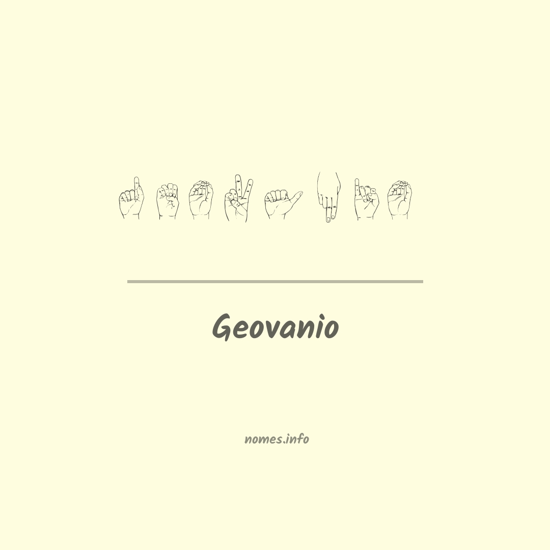 Geovanio em Libras