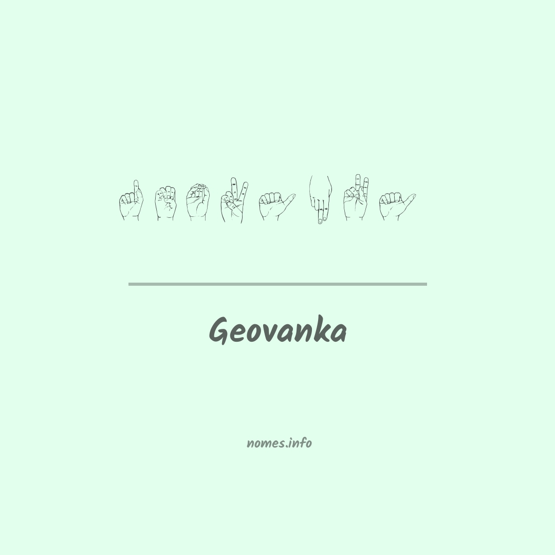 Geovanka em Libras