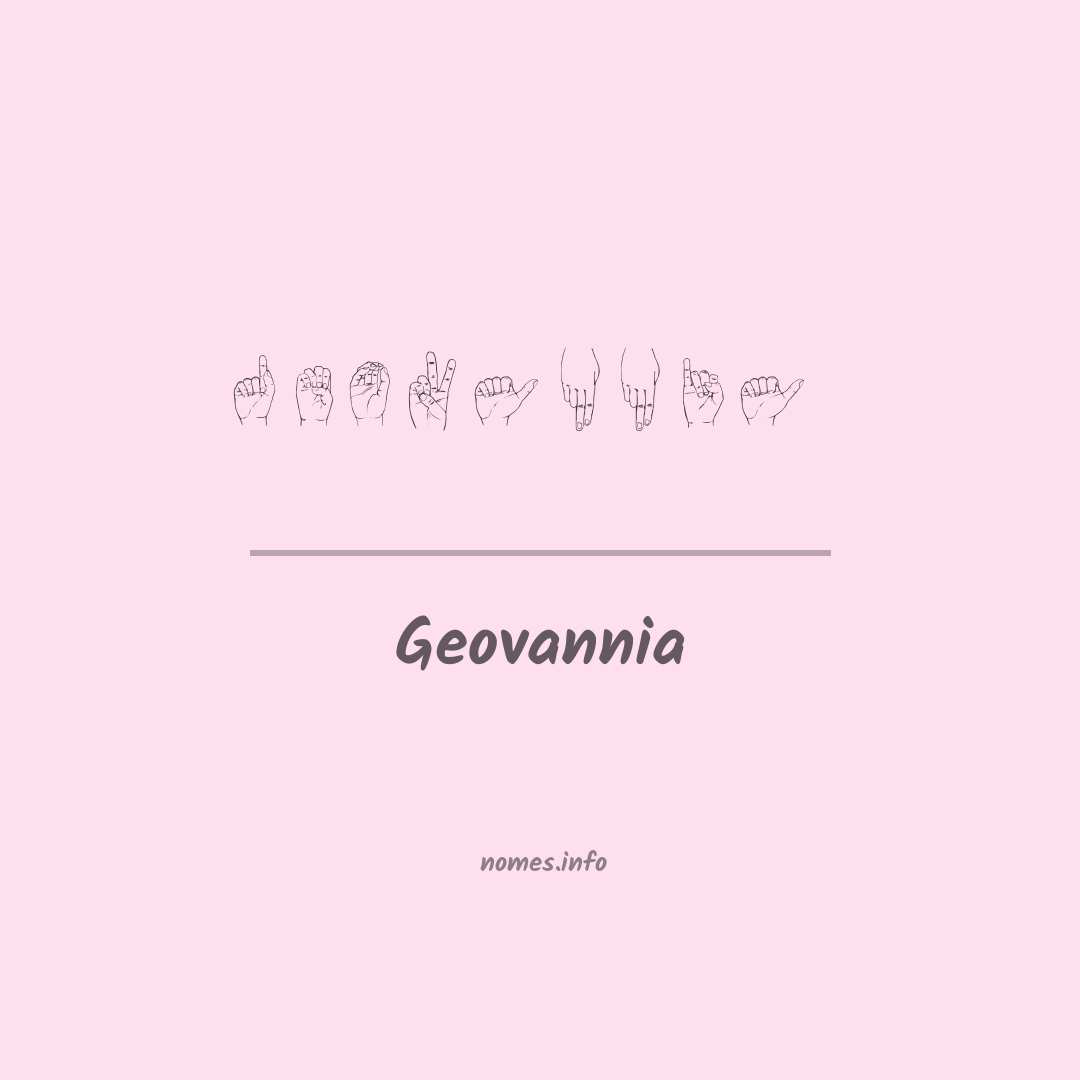 Geovannia em Libras