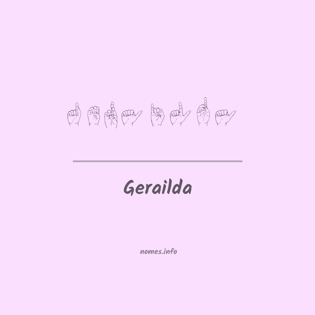 Gerailda em Libras