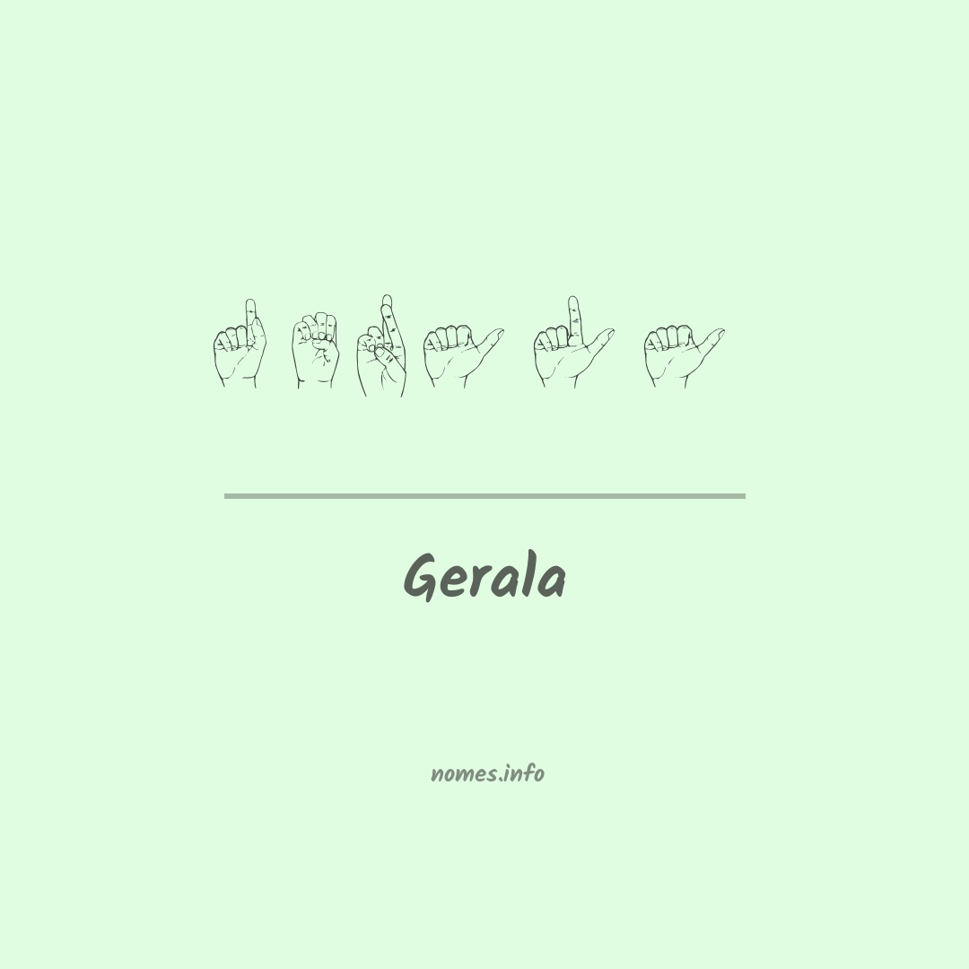 Gerala em Libras