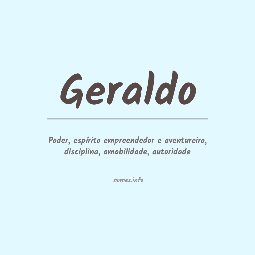 Significado do nome Geraldo