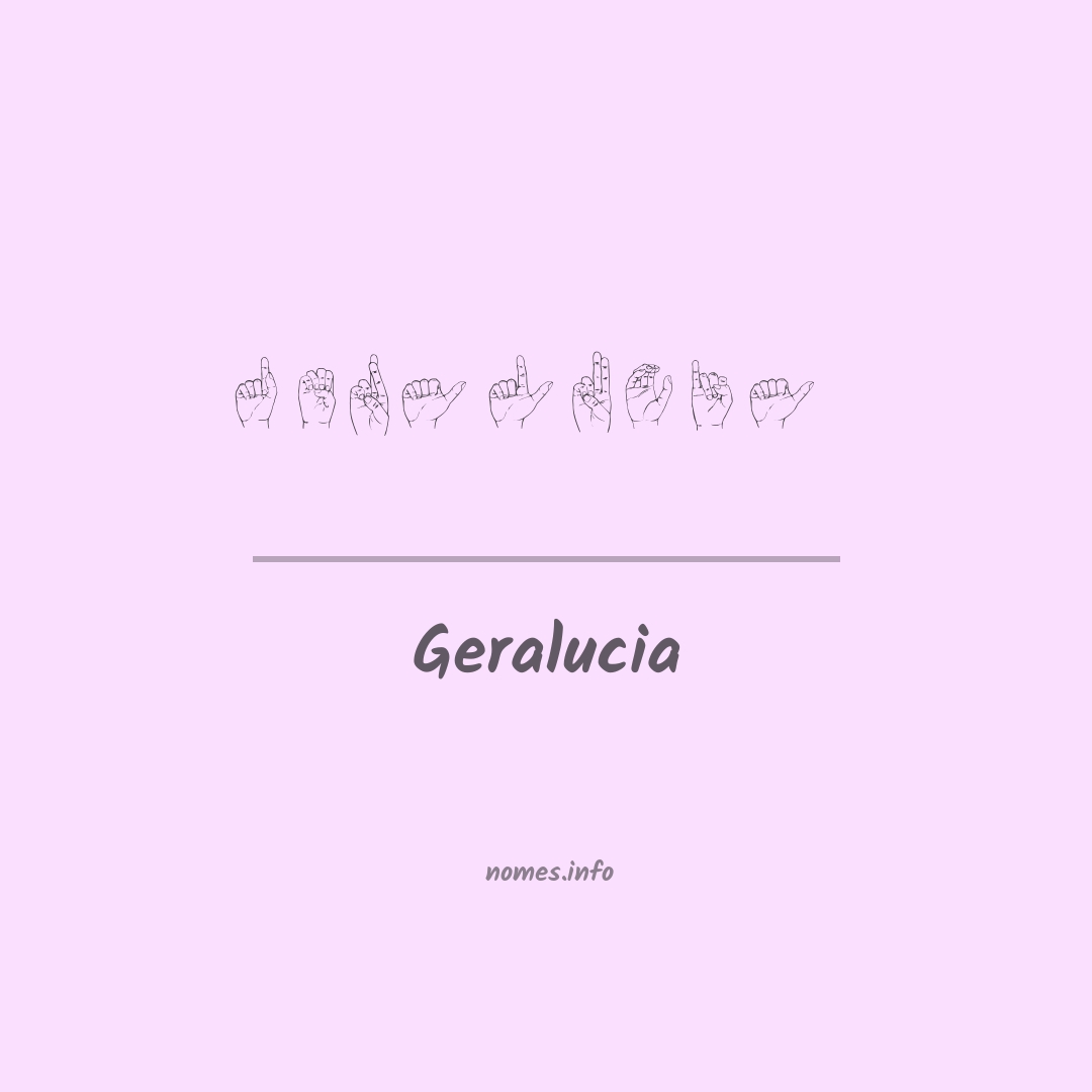 Geralucia em Libras