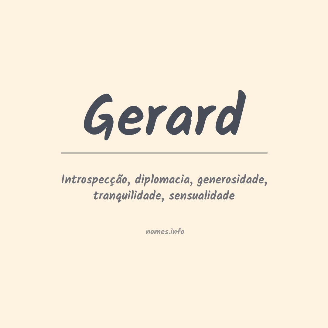 Significado do nome Gerard