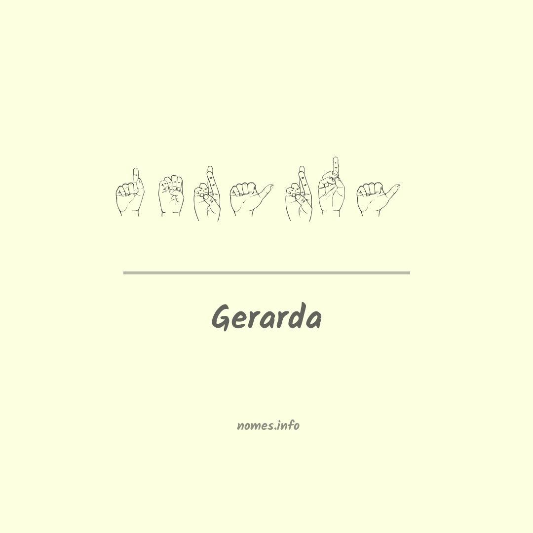 Gerarda em Libras