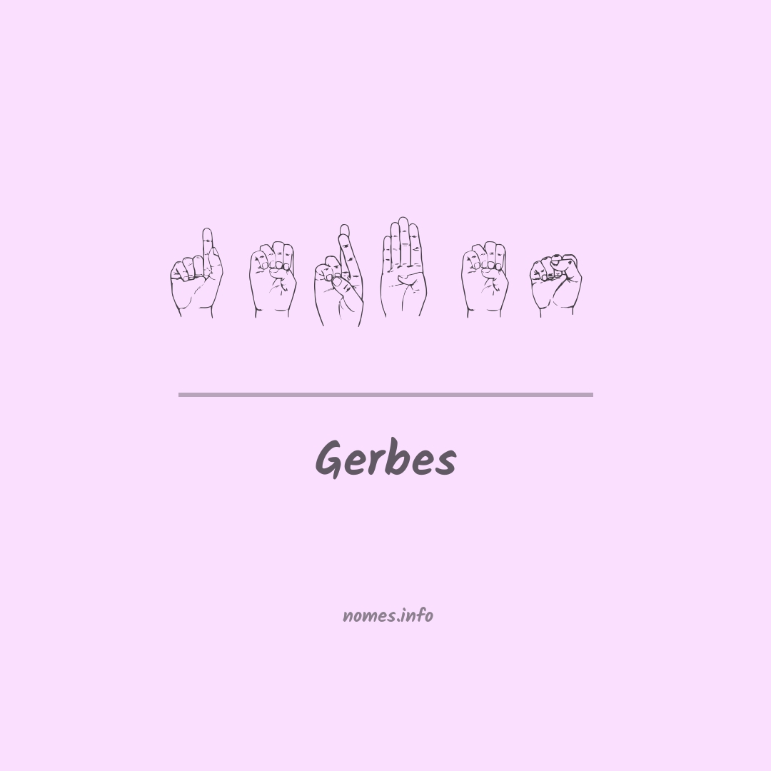 Gerbes em Libras