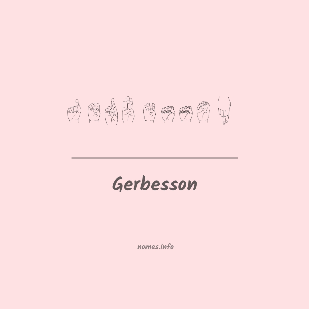 Gerbesson em Libras