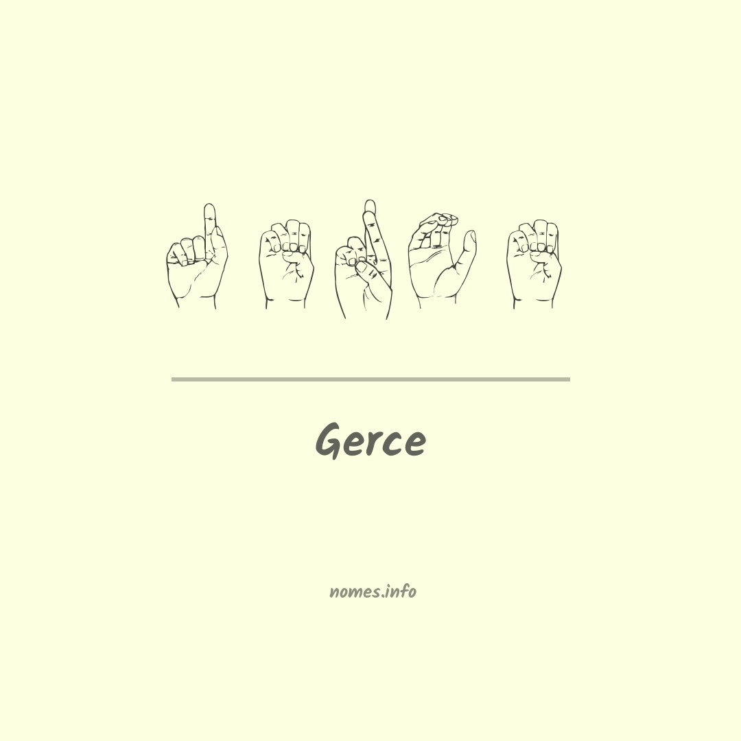 Gerce em Libras