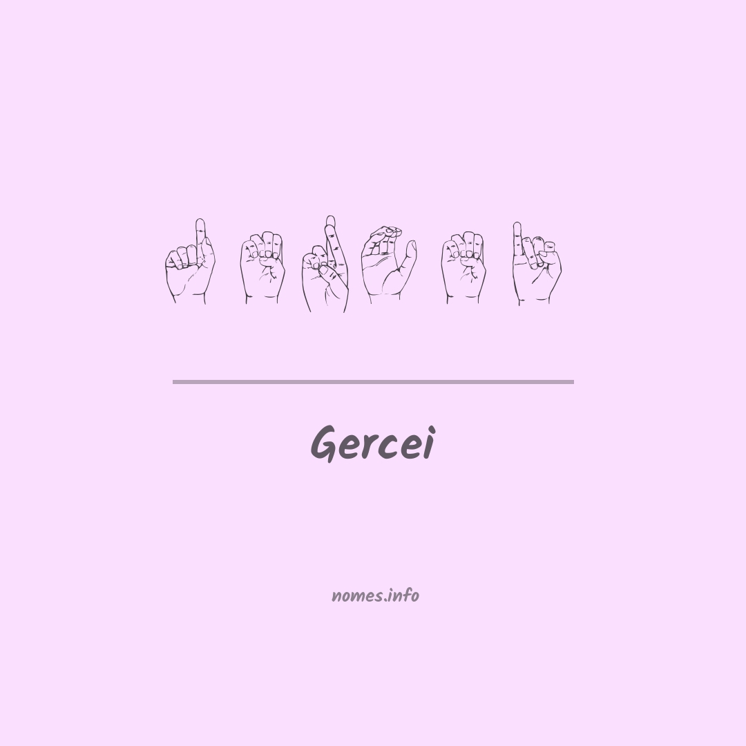 Gercei em Libras