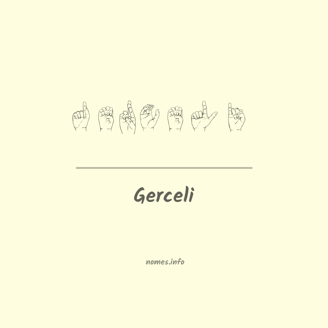 Gerceli em Libras
