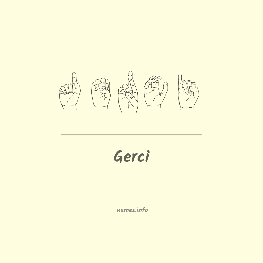 Gerci em Libras
