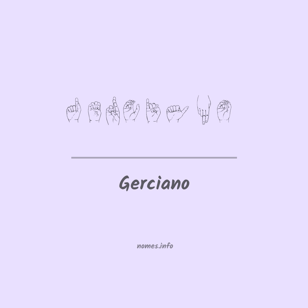 Gerciano em Libras