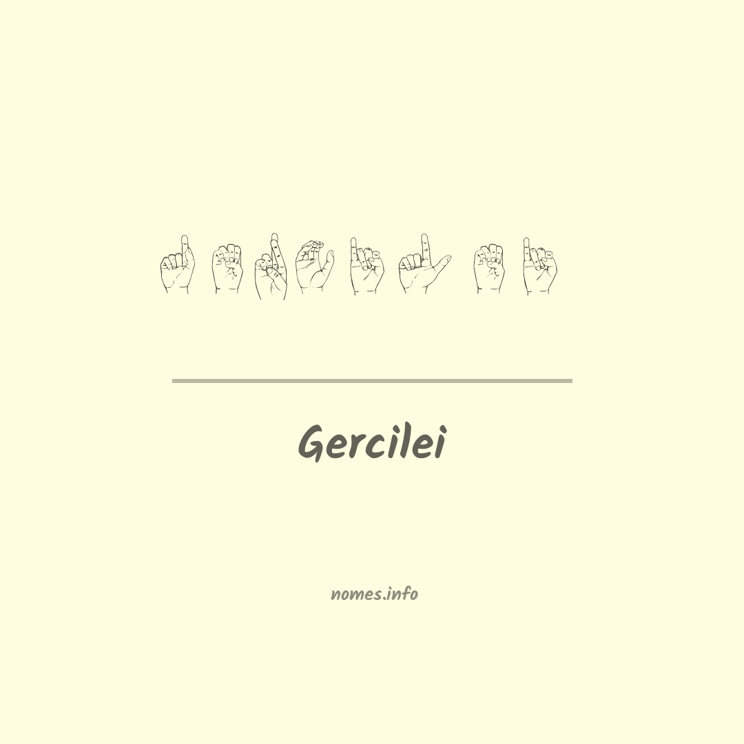 Gercilei em Libras