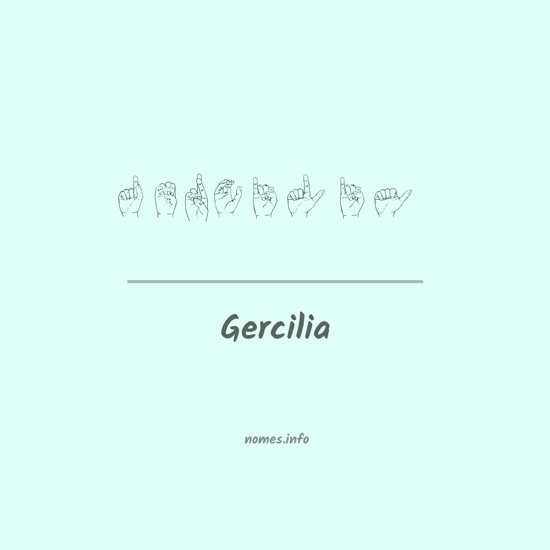 Gercilia em Libras